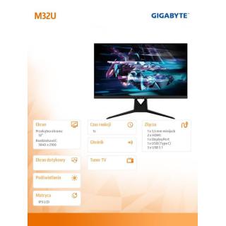 Monitor 32 M32U GAMING IPS/1ms/4K/HD/HDMI