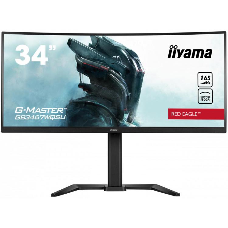 Monitor 34 cale G-MASTER GB3467WQSU-B5 VA,UWQHD,165HZ,HAS(15cm),1500R,4xUSB