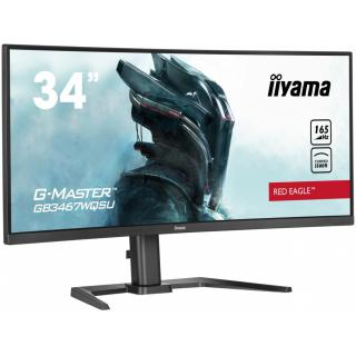 Monitor 34 cale G-MASTER GB3467WQSU-B5 VA,UWQHD,165HZ,HAS(15cm),1500R,4xUSB