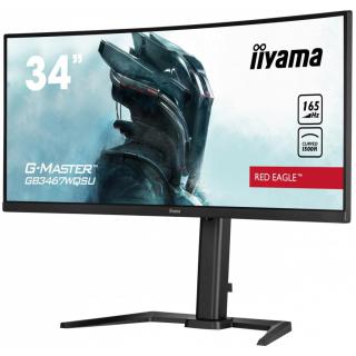 Monitor 34 cale G-MASTER GB3467WQSU-B5 VA,UWQHD,165HZ,HAS(15cm),1500R,4xUSB