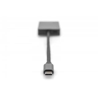 Czytnik kart USB-C, 2-portowy UHS-II SD4.0 TF4.0 High Speed, aluminiowy, Szary