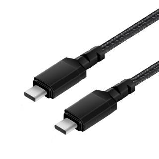 Kabel 2x USB-C 15W 1m wspierający QC 3.0 MCE493 Czarny