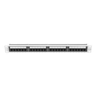 LANBERG PATCH PANEL 24 PORT 1U 19" KAT.6A UTP SZARY...