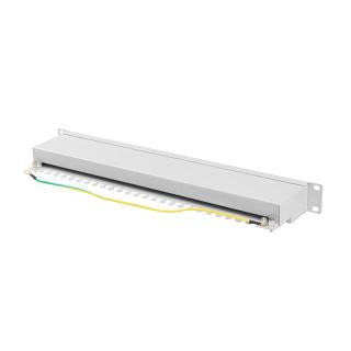 LANBERG PATCH PANEL 24 PORT 1U 19" KAT.6A FTP SZARY PPSA-1024-S