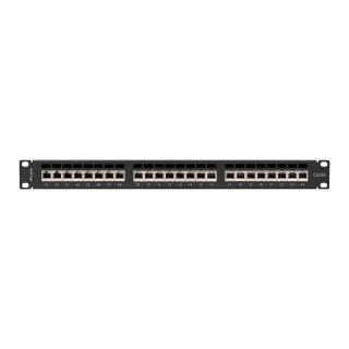 LANBERG PATCH PANEL 24 PORT 1U 19" KAT.6A FTP CZARNY PPSA-1024-B