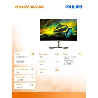 Monitor 27M1N5500ZA 27 cali IPS 170Hz HDMIx2 DPx2 Pivot Głośniki