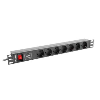 Listwa RACK, zasilająca Lanberg PDU-07F-0200-IEC-BK (7 x...