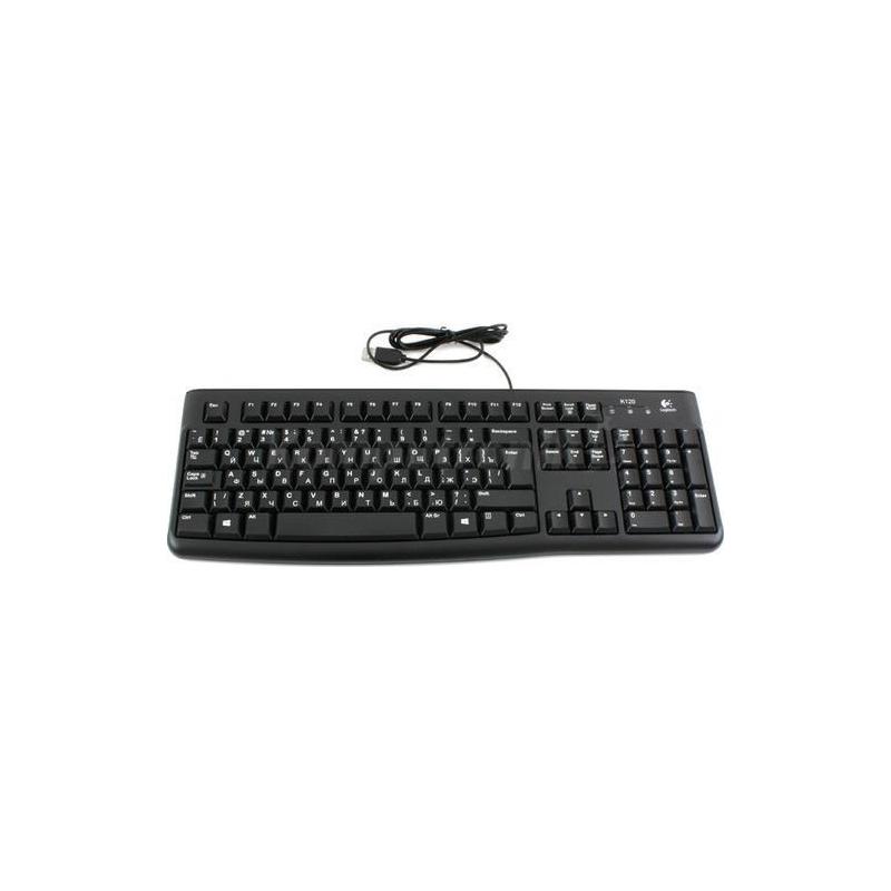 Klawiatura przewodowa Logitech K120 USB cyrylica czarna