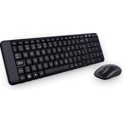 Zestaw bezprzewodowy klawiatura + mysz Logitech MK220 czarny