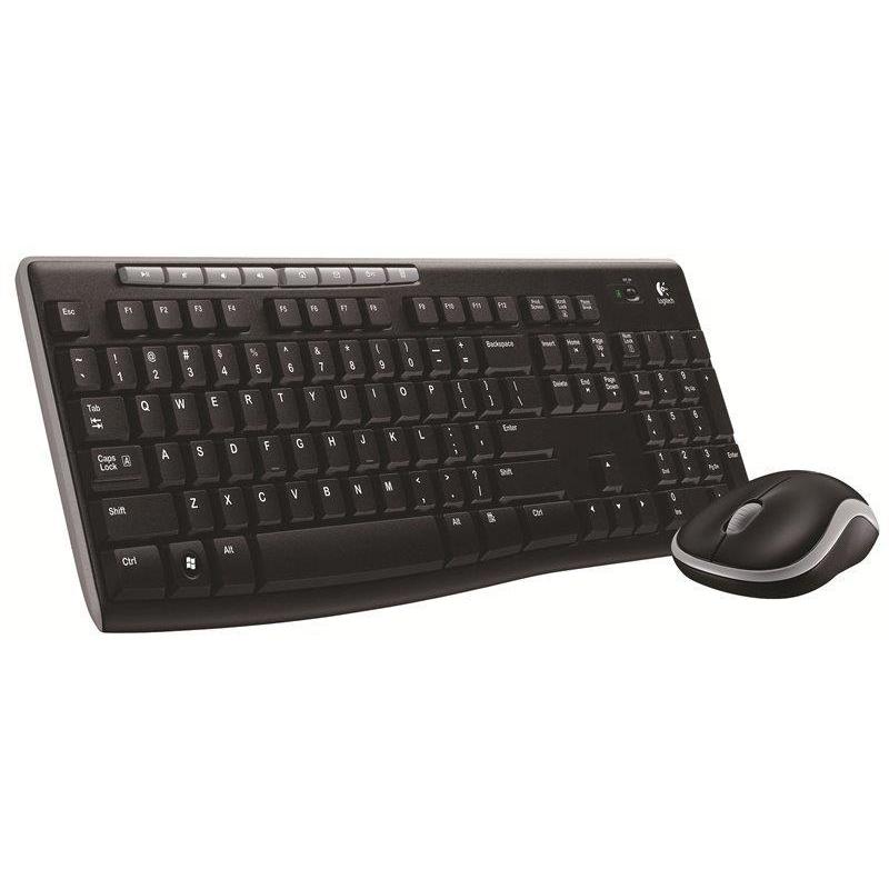 Zestaw bezprzewodowy klawiatura + mysz Logitech MK270 czarny