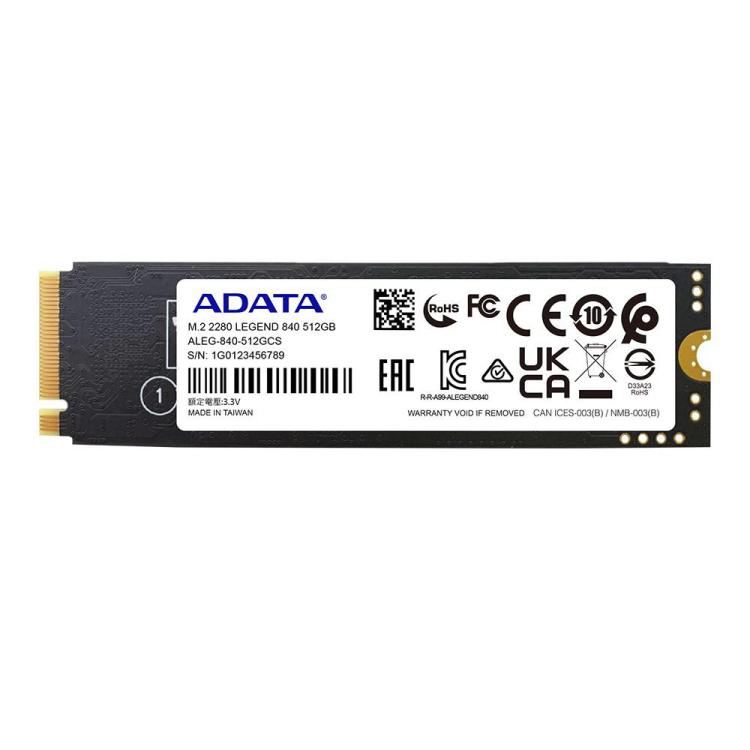 Dysk SSD ADATA LEGEND 840 512GB M.2 2280 PCIe Gen3x4