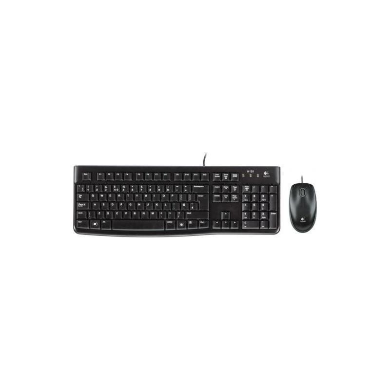 Zestaw przewodowy klawiatura + mysz Logitech Desktop MK120 USB czarny