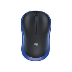 Mysz bezprzewodowa Logitech M185 optyczna czarno-niebieska