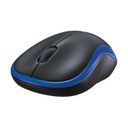 Mysz bezprzewodowa Logitech M185 optyczna czarno-niebieska