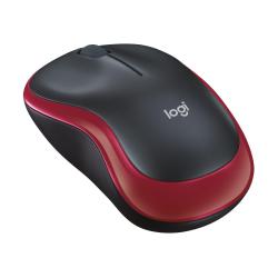 Mysz bezprzewodowa Logitech M185 optyczna czarno-czerwona