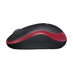 Mysz bezprzewodowa Logitech M185 optyczna czarno-czerwona