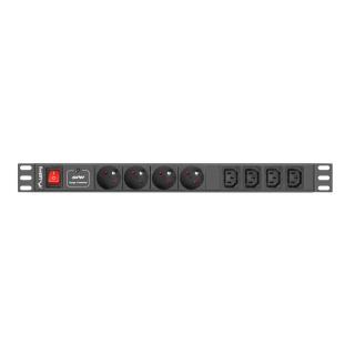 Listwa zasilająca Lanberg PDU-04E04I-0200-BK (2m kolor czarny)