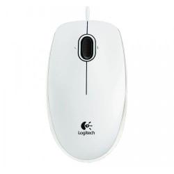 Mysz przewodowa Logitech B100 optyczna biała