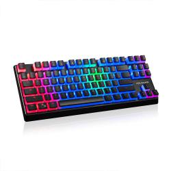 Klawiatura przewodowa Modecom Volcano LANPARTY RGB Gaming mechaniczna (Przełącznik BLUE OUTEMU) Pudding Edition