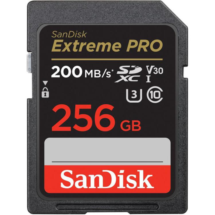 Karta pamięci Extreme Pro SDXC 256GB 200/140 MB/s V30 UHS-I