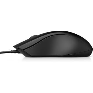 Mysz HP Wired Mouse 100 przewodowa czarna 6VY96AA