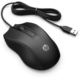 Mysz HP Wired Mouse 100 przewodowa czarna 6VY96AA