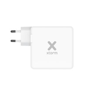 XTORM ŁADOWARKA SIECIOWA USB 3-PORTOWA 140W USB-C PD3.1 EPR GAN, BIAŁA (USB-C PD EPR 140W, USB-C PD100W, USB-A QC 3.0)