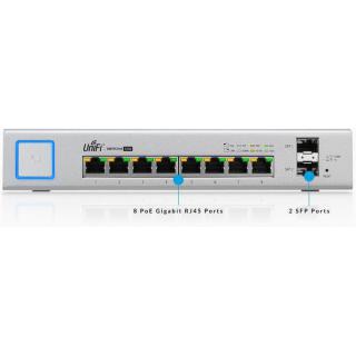 Switch zarządzalny UBIQUITI UniFiSwitch 8 150W...