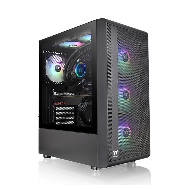 THERMALTAKE S200 TEMPERED GLASS ARGBX3 BLACK CA-1X2-00M1WN-00