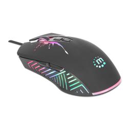 Mysz przewodowa Manhattan 7200dpi Gaming LED RGB USB