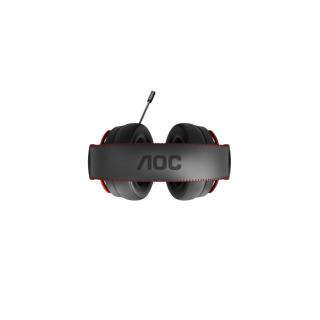 Słuchawki z mikrofonem AOC GH300 Gaming czarno-czerwone