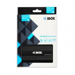 Obudowa IBOX HD-01 ZEW. 2,5" USB 2.0 IEU2F01 (2.5" USB 2.0 Aluminium kolor czarny)