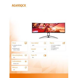 Monitor AG493QCX 49 144Hz VA Curved HDMIx2 DPx2