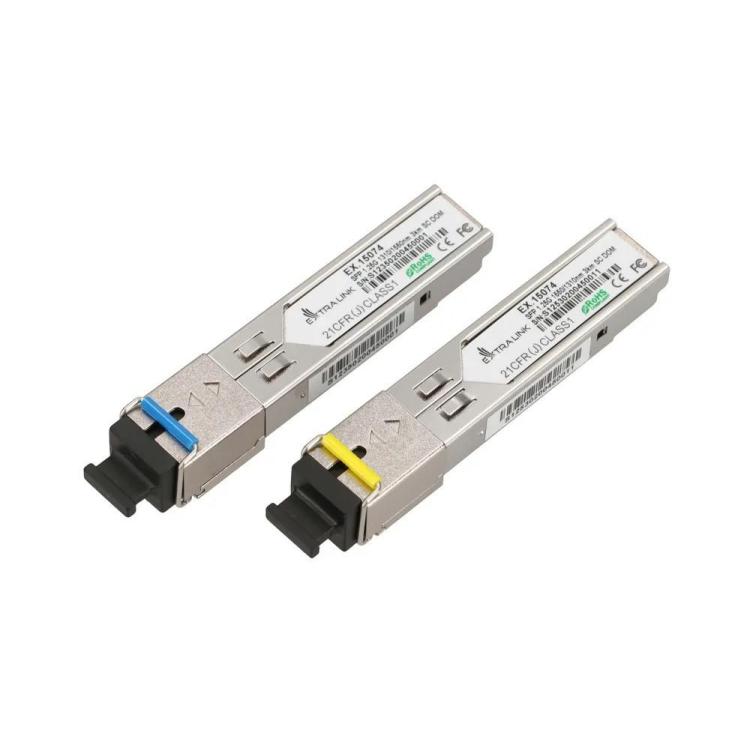 Moduły SFP 1.25G WDM 1310/1550nm 3km SC