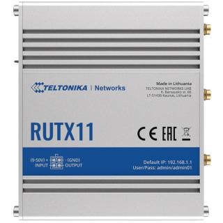 Router LTE RUTX11(Cat 6), WiFi, BLE, GNSS, Ethernet