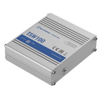 Przełącznik przemysłowy TSW100 4xPoE+, 5xGigabit