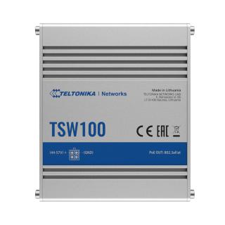 Przełącznik przemysłowy TSW100 4xPoE+, 5xGigabit