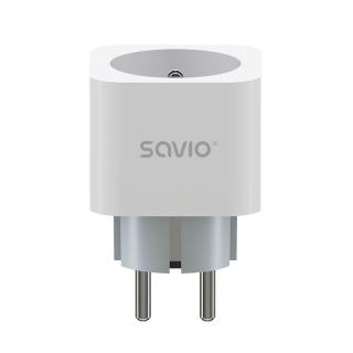 SAVIO INTELIGENTNE GNIAZDKO WI-FI, 16A, TIMER, POMIAR ZUŻYCIA ENERGII, AS-01