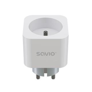 SAVIO INTELIGENTNE GNIAZDKO WI-FI, 16A, TIMER, POMIAR ZUŻYCIA ENERGII, AS-01