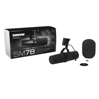 Shure SM7B - Mikrofon dynamiczny, kardioidalny, lektorski - radiowy