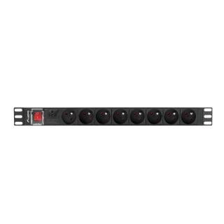 LANBERG LISTWA ZASILAJĄCA RACK PDU 19" (1U, 16A, 8X 230V...