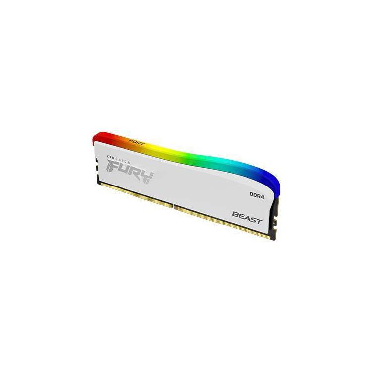 Pamięć DDR4 Kingston Fury Beast RGB SE 32GB (2x16GB) 3600MHz CL18 1,35V Biały