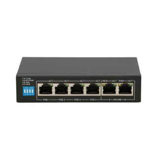 EXTRALINK SWITCH POE EUROS V2 6 PORT 4X 10-100MBPS