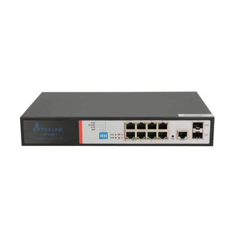 Extralink VICTOR Switch PoE 8x Gigabit PoE/PoE+