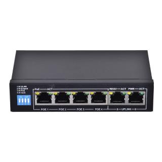 Extralink KRIOS Switch PoE 4x Gigabit PoE/PoE+, 2x