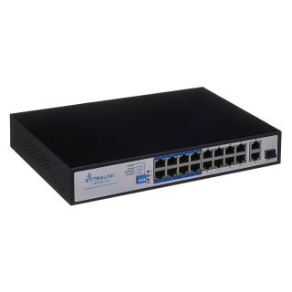 Extralink VIRTUS V3 Switch PoE 16x 100Mb/s PoE/PoE+