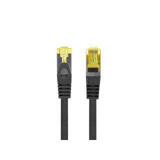 Patchcord kat.6a S/FTP LSZH CU 0.25m fluke passed czarny