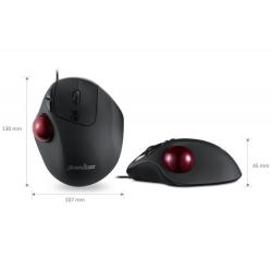 Mysz przewodowa Perixx PERIMICE 517 laserowa trackball 34mm czarna