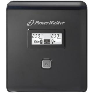 POWER WALKER UPS LINE-IN VI 1000 LCD 1000VA, 2X SCHUKO+2X IEC C13, RJ11/45, USB, LCD