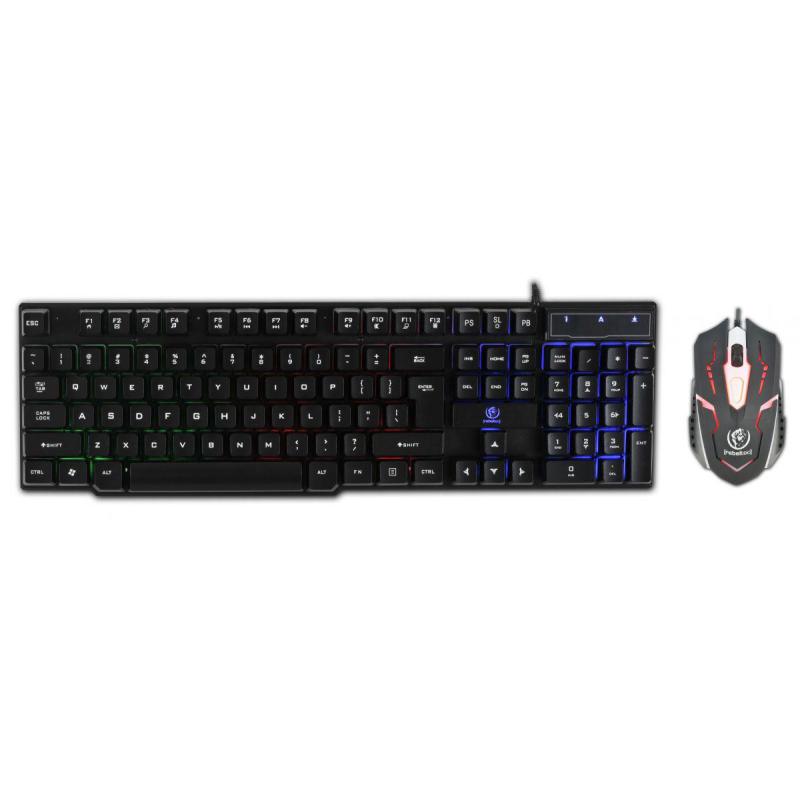 Zestaw przewodowy klawiatura + mysz Rebeltec OPPRESSOR Gaming USB czarny